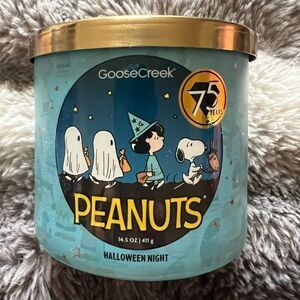 Goose Creek Limited Edition Peanuts 3 Wick Candle HALLOWEEN NIGHT 14.5 oz